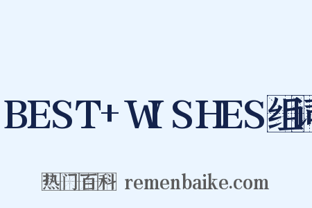 BEST+WISHES组词是什么意思的图片